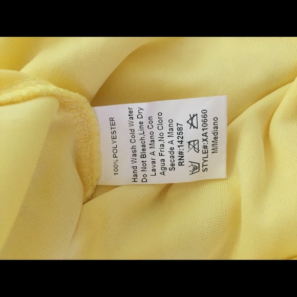 yellow romper// only worn once - Picture 3 of 4